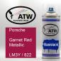Preview: Porsche, Garnet Red Metallic, LM3Y / 822: 400ml Sprühdose, von ATW Autoteile West.